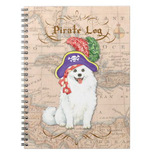 American Eskimo Dog Pirate Notebook