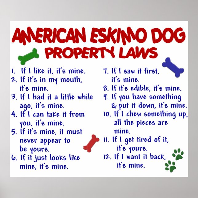 AMERICAN ESKIMO DOG PL2 POSTER (Front)