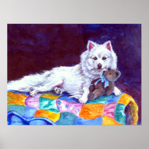 American Eskimo Dog Print