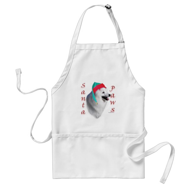 American Eskimo Dog Santa Paws Standard Apron (Front)