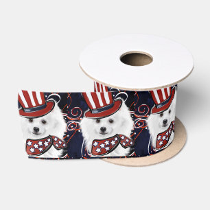 American Eskimo Dog Satin Ribbon