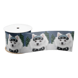 American Eskimo Dog  Satin Ribbon