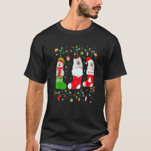 American Eskimo Dog Three Christmas Socks Sweater