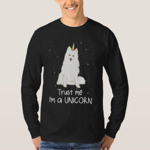 American Eskimo Dog Trust Me Im A Unicorn Dog T-Shirt