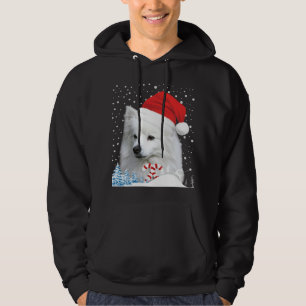 American Eskimo Dog Ugly Christmas Sweater Santa H