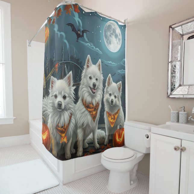 American Eskimo Halloween Spooky  (In Situ)
