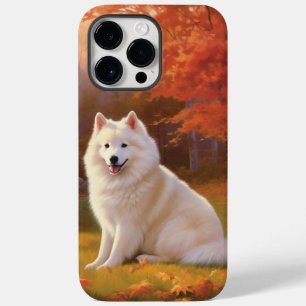 American Eskimo in Autumn Leaves Fall Inspired Case-Mate iPhone 14 Pro Max Case