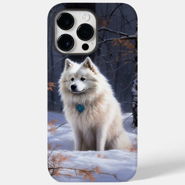 American Eskimo Let It Snow Christmas  Case-Mate iPhone Case (Back)