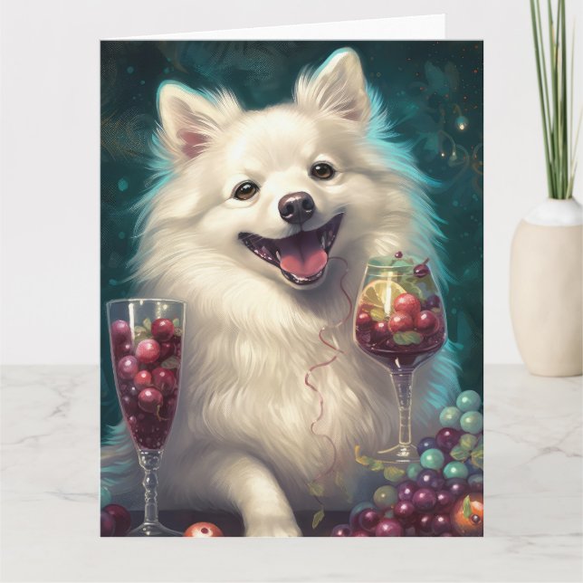 American Eskimo New Year Card (Front)