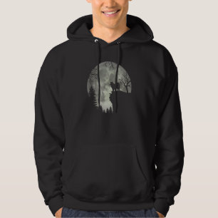 American Eskimo Spitz And Moon Halloween Hoodie