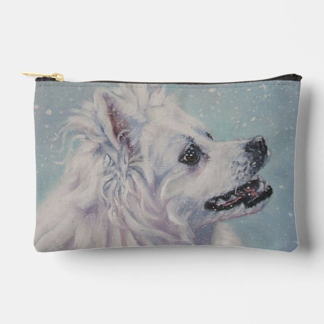 "American Eskimo (Spitz) Dog" Accessory Pouch (Front)