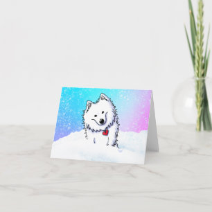 American Eskimo Winter Snow Card