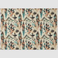 American Ethnic Tribal Art Watercolor Pattern