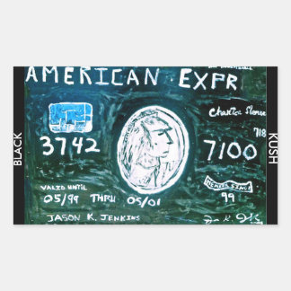 AMERICAN EXPR BLACK KUSH STICKER