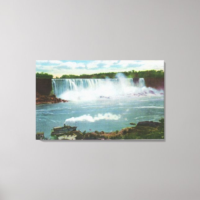 American Falls Maid of the Mist View Canvas Print (Front)