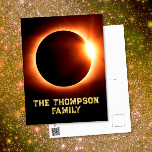 American Family Total Solar Eclipse April 8 2024 Postcard