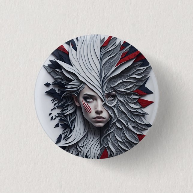 american fan 19 1 inch round button (Front)