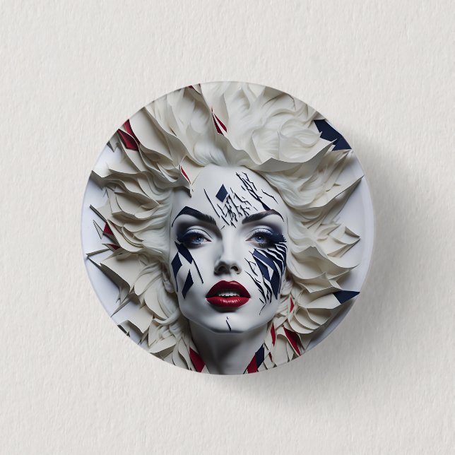 american fan 29 1 inch round button (Front)