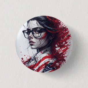 american fan 8 1 inch round button