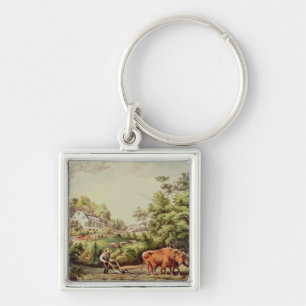 American Farm Scenes Keychain