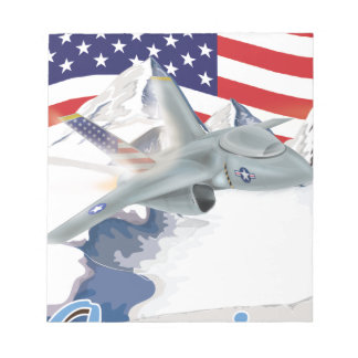 American fighter Jet Notepad