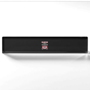 American Fire Rescue Firefighter Department Truck Nameplate