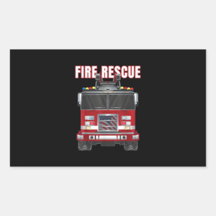 American Fire Rescue Firefighter Department Truck Sticker