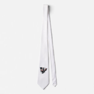 American firefighter.Flag of the United States. Tie