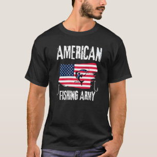 American fishing patriotic outdoors lake hunting h T-Shirt