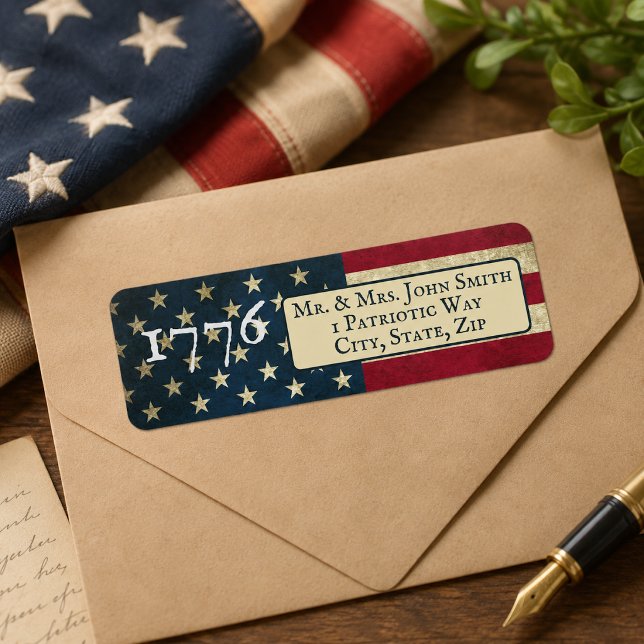 American Flag 1776 return address (Creator Uploaded)