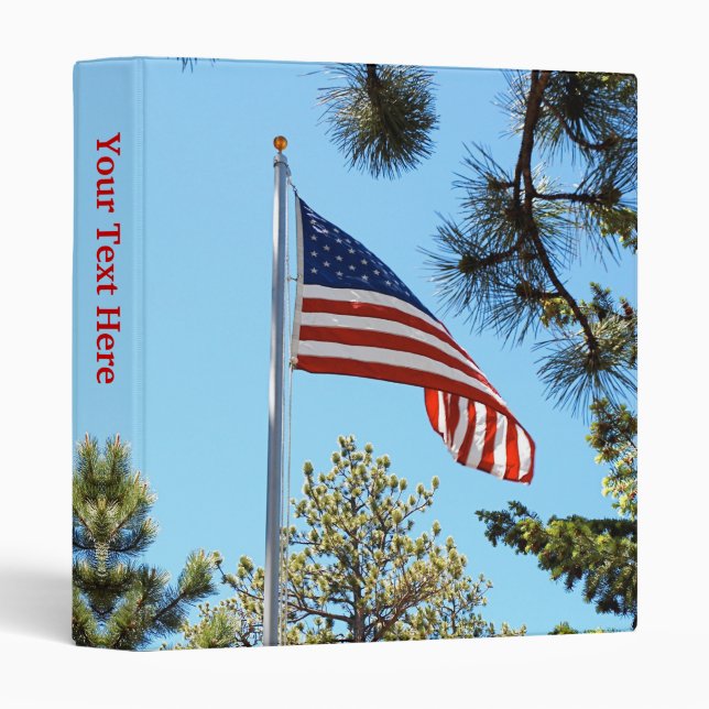 American Flag 1 inch Binder (Front/Spine)