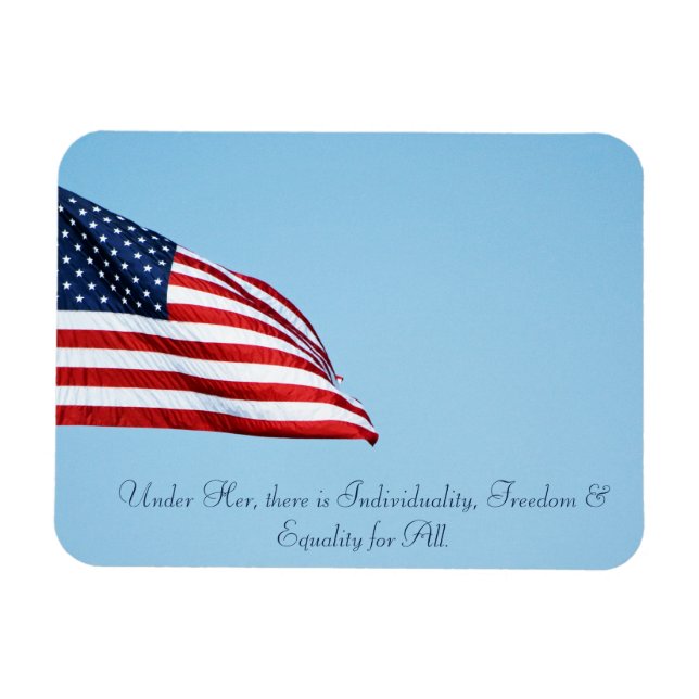 American Flag 2412 Magnet (Horizontal)