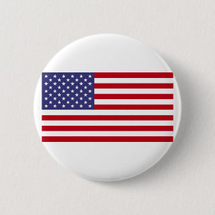 American Flag 2 Inch Round Button