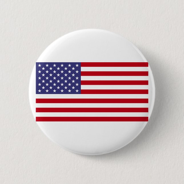 American Flag 2 Inch Round Button (Front)
