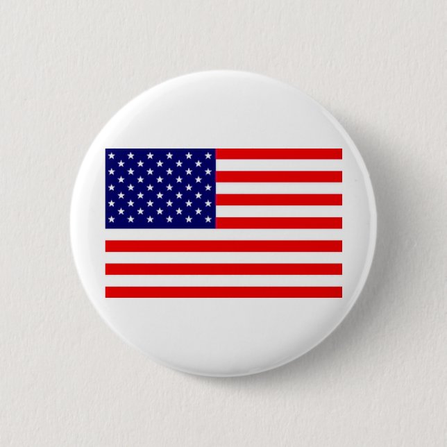 American Flag 2 Inch Round Button (Front)