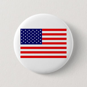 American Flag 2 Inch Round Button