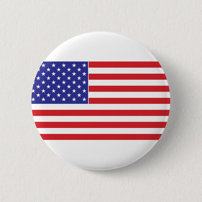 American Flag 2 Inch Round Button (Front)