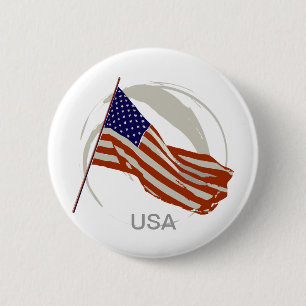 american flag 2 inch round button