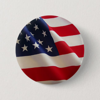 American Flag 2 Inch Round Button