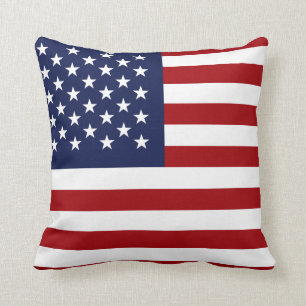American Flag 2 Throw Pillow