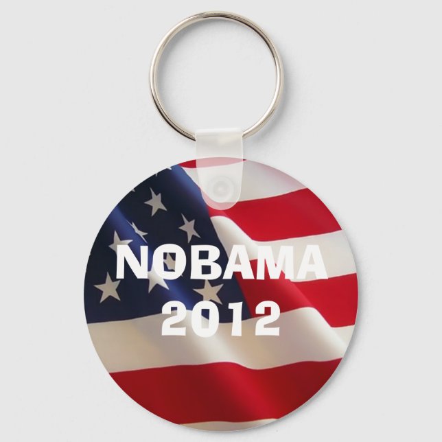 american-flag-2a, NOBAMA 2012, NOBAMA 2012 Keychain (Front)