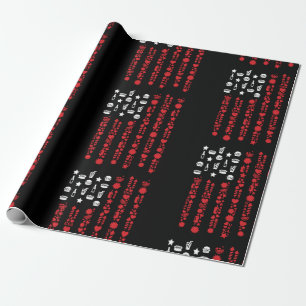 american flag 4th july picnic fireworks white wrapping paper