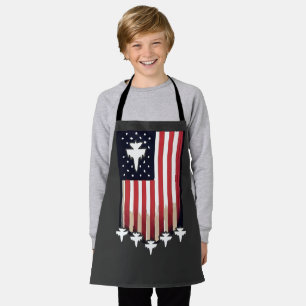 American Flag 4th of July Apron