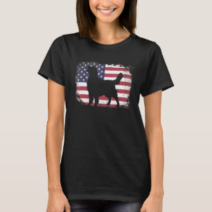 American Flag 4th of July Golden Retriever Dad Mom T-Shirt