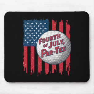 American Flag 4th Of July Golf Shirts Mouse Pad