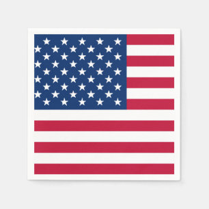 American Flag 4th of July Paper Napkin Set