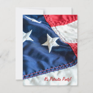 American Flag-4th of July Party Invitation