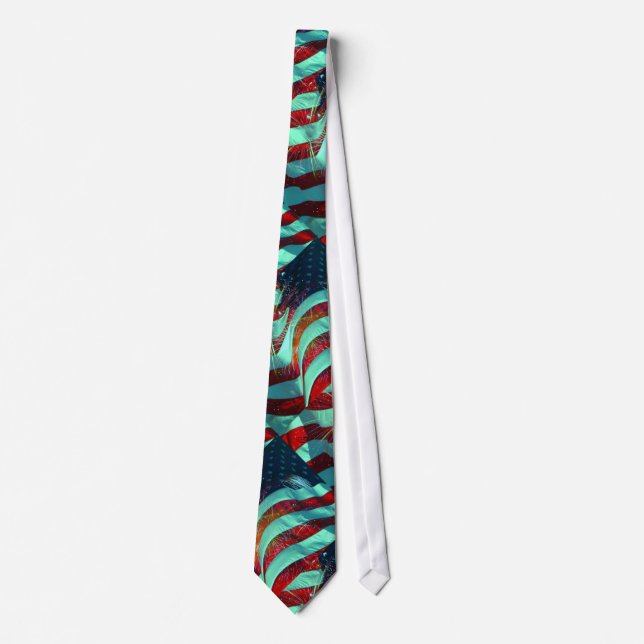 American Flag - 4th of July Tie (Front)