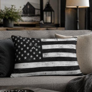 American Flag Accent Pillow