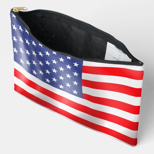 American Flag Accessory Pouch (Open)